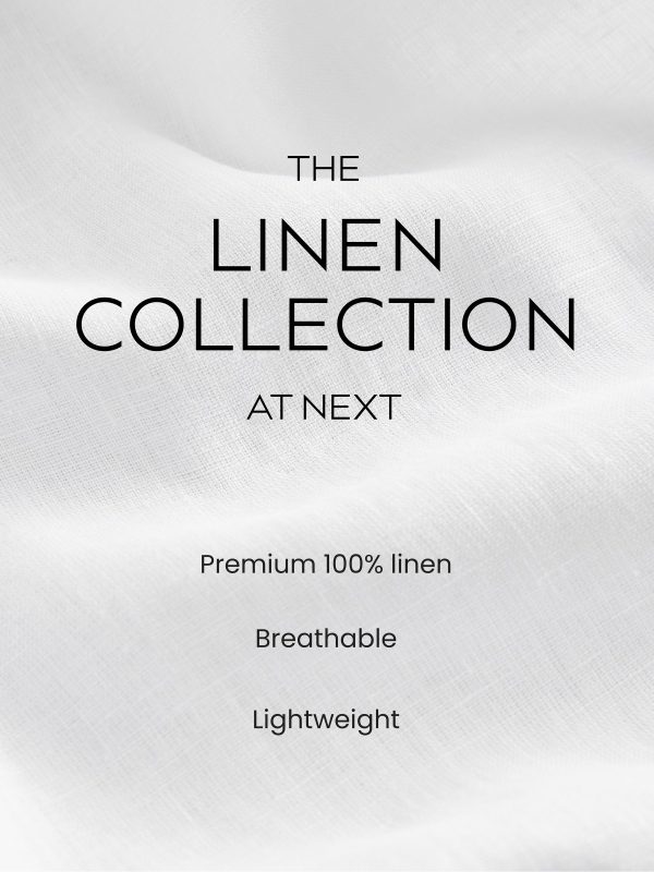 Natural 100% Linen Premium Wide Leg Trousers - 图片 3