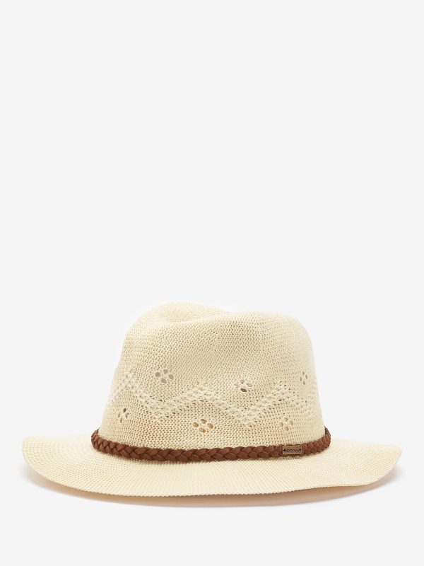 Natural Flowerdale Crochet Trilby Summer Hat