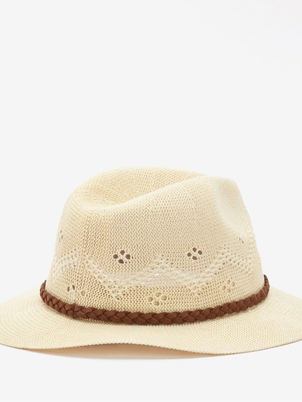 Natural Flowerdale Crochet Trilby Summer Hat - 图片 2