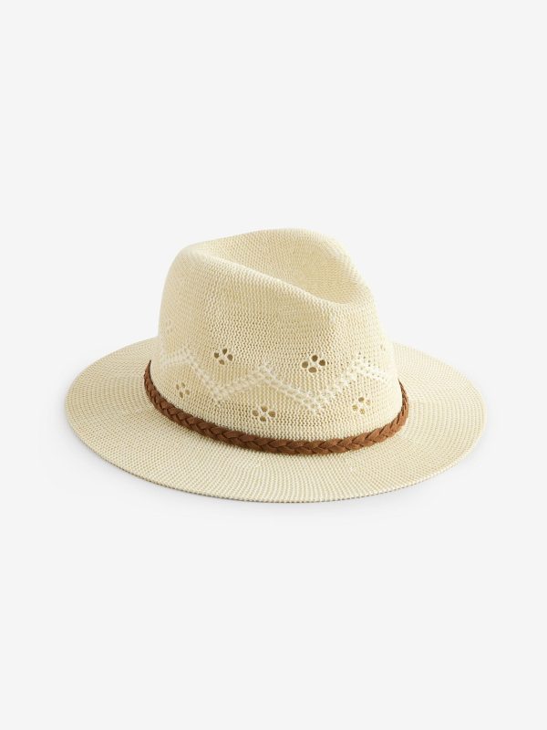 Natural Flowerdale Crochet Trilby Summer Hat - 图片 3