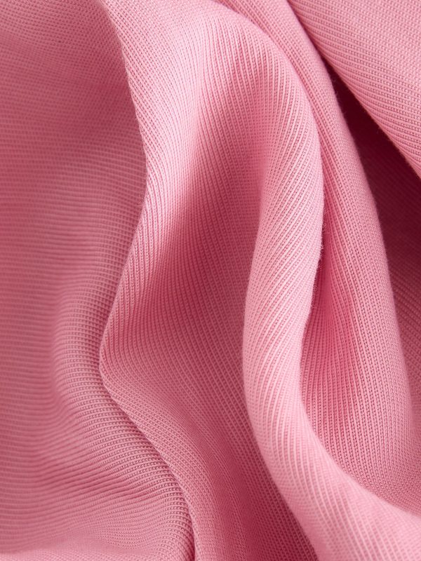 Pink Elasticated Tie Waist Wide Leg Trousers - 图片 8