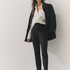 Black Tailored Skinny Trousers