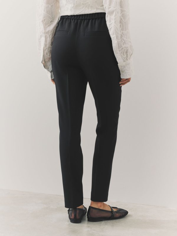 Black Tailored Skinny Trousers - 图片 3