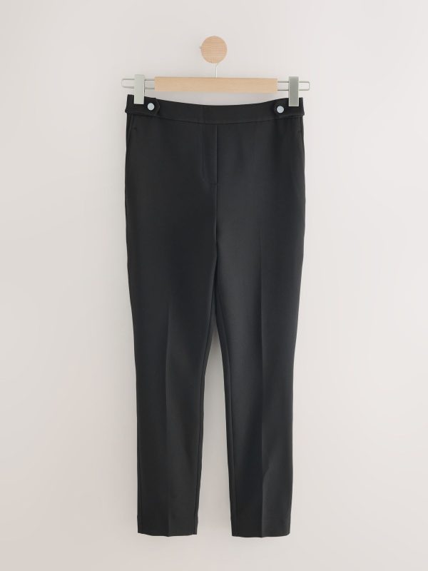 Black Tailored Skinny Trousers - 图片 7