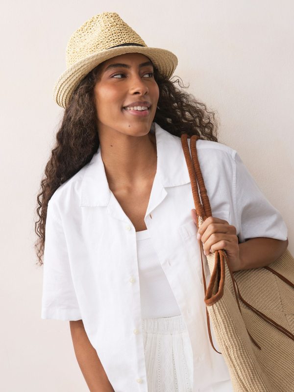 Neutral Trilby Hat - 图片 2