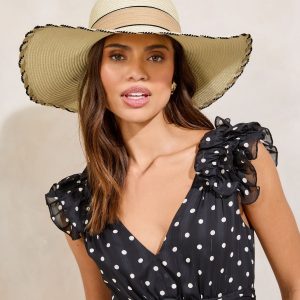 Natural Floppy Hat with Bow