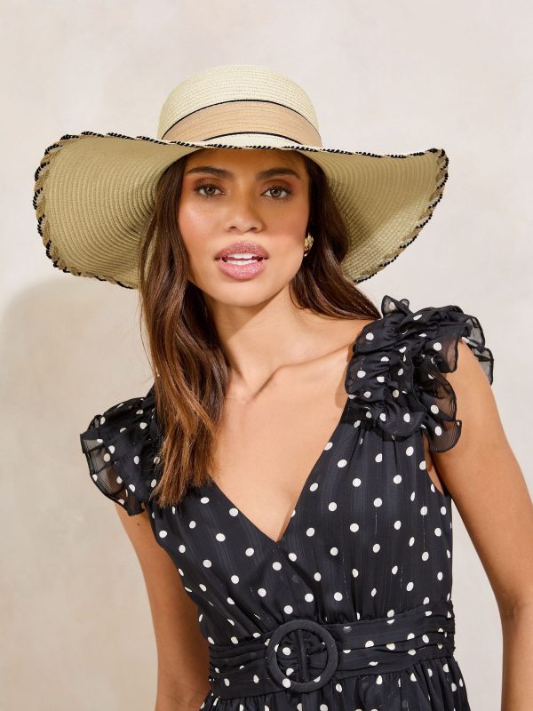 Natural Floppy Hat with Bow