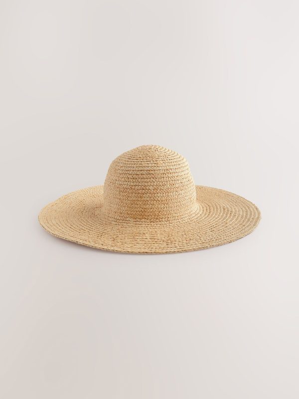 Neutral Wide Brim Floppy Hat - 图片 4