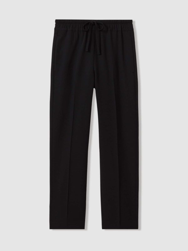 Black Hailey Petite Tapered Pull On Trousers - 图片 2