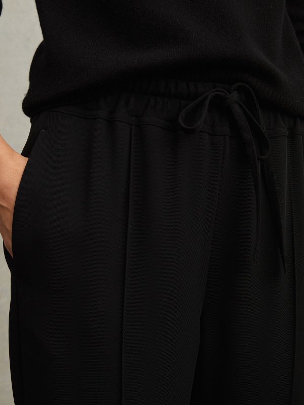 Black Hailey Petite Tapered Pull On Trousers - 图片 4