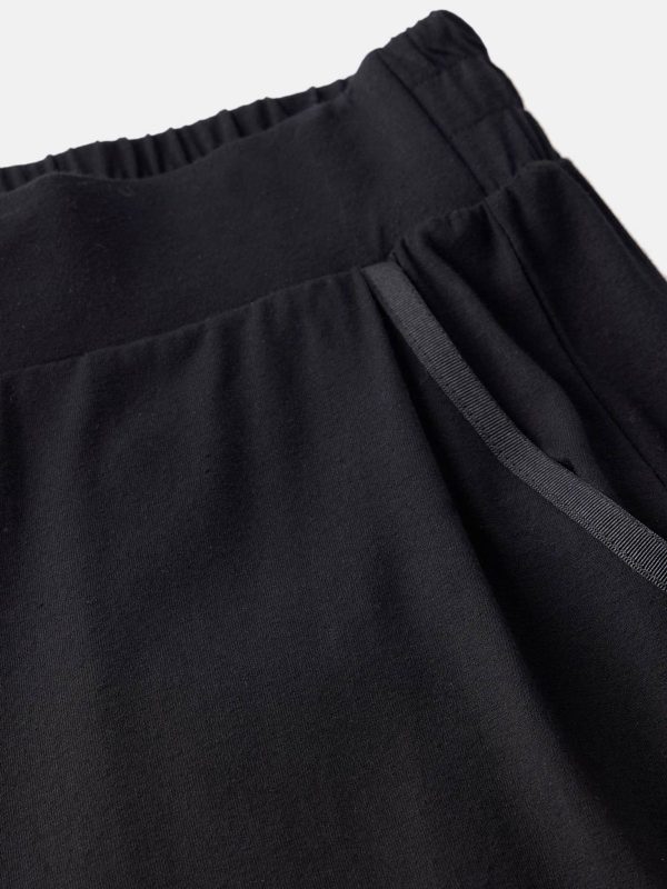 Black Palazzo Wide Leg Trousers - 图片 8